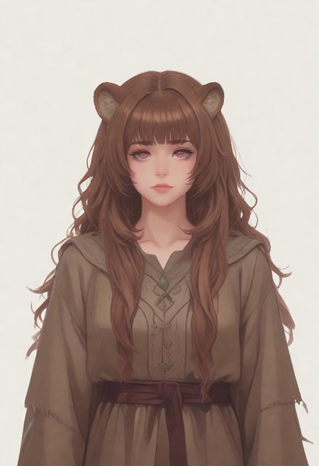 score_8_up, score_7_up, score_6_up, dnd  <lora:dnd_flat:0.95>  1girl raphtalia, long hair, bangs, brown hair, animal ears, raccoon ears, raccoon tail, raccoon girl, pink eyes. dramatic lighting, ornate.
WHITE BACKGROUND