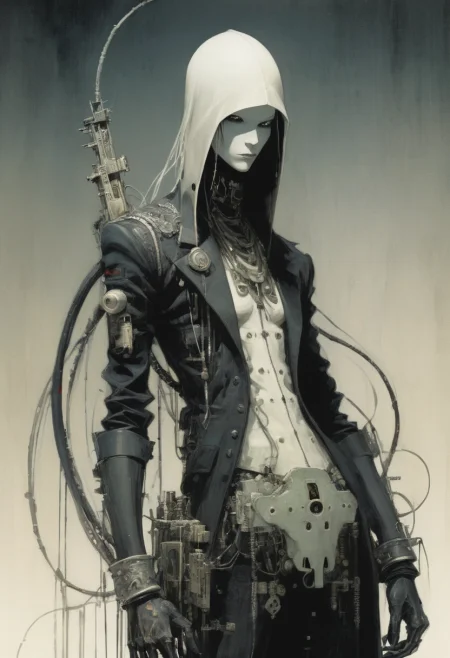 digitized hacker by Ashley Wood and Kay Nielsen