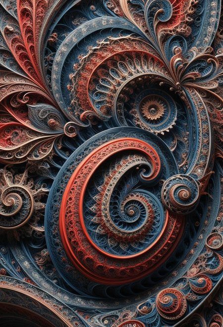 photo of a paisley pattern, boteh, paisley, navy blue, madder red, almond, entwined paislies, official art, aesthetic, dynamic angle, hyper detailed, order and chaos, dark colors, (extremely detailed, intricate details, masterpiece, best quality, 8k wallpaper:1.4), dramatic lighting, (dark blue and madder red palette:1.2), twisting paisley