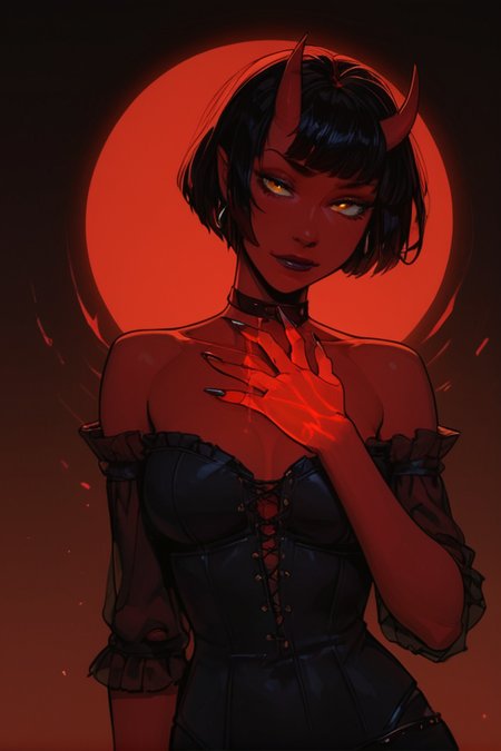 (score_9, score_8_up, score_7_up). ( line work, excellent drawing, highest quality, extremely detailed:1.2). a girl watching her arm be possessed by a demon. 1girl, gradient skin, clawed hand, spreading corruption, black smoke coming off hand. cracking magma, g0thicPXL, romantic, source_cartoon, dark background, medium distance, cowboy_shot, depth of field, <lora:add-detail-xl:1.35> <lora:princess_xl_v2:0.55> <lora:Expressive_H:0.6> <lora:g0th1cPXL:0.4> <lora:incase-ilff-v3-4:0.8> <lora:mrpotatoparty-guy-PONYv1-3:0.3> <lora:Chipmunking_V.2:0.15>