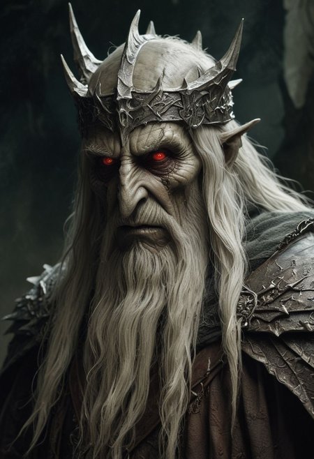 Close Up shot of the Witch King from The Lord of the Rings, Low saturation color photography, vintage, grunge, top light, masterful painting in the style of Anders Zorn | Marco Mazzoni | Yuri Ivanovich, Todd McFarlane, Aleksi Briclot, oil on canvas