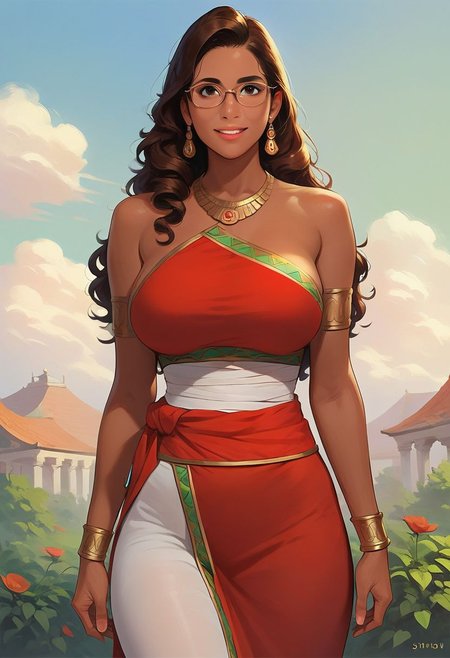 score_9, score_8_up, score_7_up, score_6_up,
rating_questionable, 
1girl, ((18YO:1.2)), young Adult, full lips,  big clear eyes, brown eyes, ((brown hair:1)), (Layered Cut : 1.2), glasses, large breasts, india girl, slightly dark skin,
india city background,
standing, whole body shot, cowboy shot, smiling,
saree, sari, sexy saree, indian saree,