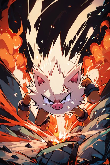 score_9, score_8_up, score_8,  ,,,  zzPrimeape, black eyes, anger vein, angry, rock, fire, explosion, attack, furious,  ,<lora:PrimeapePokedexPDXL:1.0>,   ,,, ,,, embedding:zPDXL, Expressiveh, <lora:CatalystStylePDXL:0.6>,  <lora:SDXLFaeTastic2400:0.5>,  <lora:Expressive_H-000001:0.4>,
