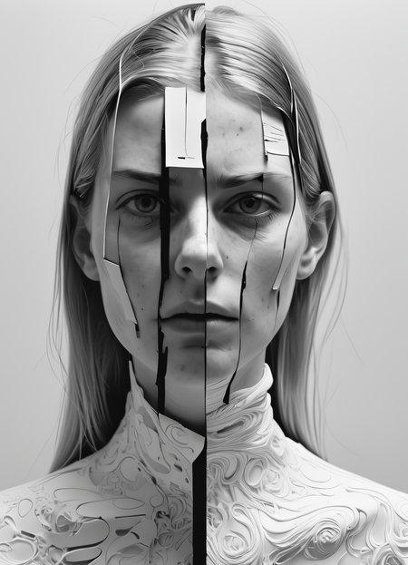 woman, Ralph Gibson, Donna Huanca, hyper detailed, intricate, AES+F, artstation, <lora:add-detail-xl:1>