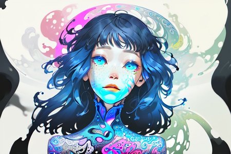 Create an image that captures the essence of a psychedelic trip. The scene should be vibrant and surreal, with swirling, kaleidoscopic patterns and vivid, neon colors. Include elements that feel otherworldly and dreamlike, such as floating geometric shapes, melting landscapes, and fractal designs. The overall atmosphere should be both mesmerizing and slightly disorienting, evoking a sense of wonder and altered perception