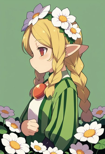 (zPDXL3),
(zPDXLxxx),
simple background, 
1girl (mercedes) <lora:mercedes-PD-1.0:1>, 
mercedes, 
flowers, 
thoughtful, 
cute, 
lily pad, 
side view, 
bust up,