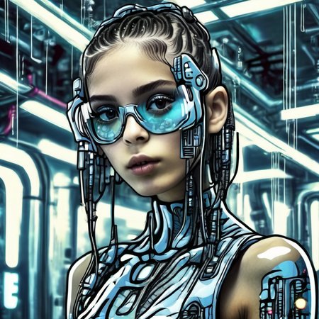 cartophoto beautiful cyborg girl, very detailed<lora:cartophoto:1>