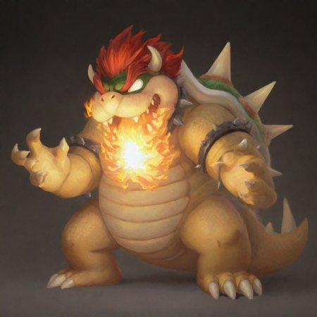 masterpiece, best quality, Bowser breathing fire <lora:Bowserxl-nsfw-trimmed:1> <lora:LCMSDXL:1>