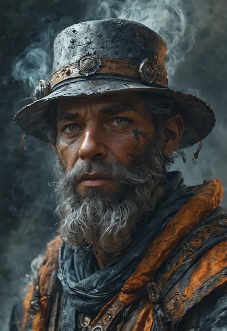 The Smokey God, RPG Portrait, Oil Painting, Trending on Artstation, octane render, Insanely Detailed, 8k, HD <lora:MJ52:0.5> <lora:add-detail-xl:1>