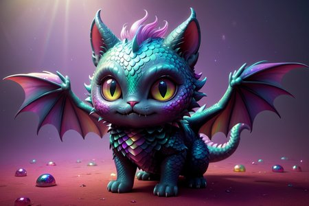 (obese:1.1) adorable cute cartoon dragon cat, iridescent scales, wings, rainbow with black, wings, dynamic pose, misty night, stunning full body anime art by (Mark Ryden:1.1)   <lora:Nicoletta_Ceccoli_2:0.4> Nicoletta Ceccoli  <lora:another-bored-monsters:0.45> fx-monsters <lora:AnotherBoredDetailXL:0.7>, subsurface scattering, ultra hd, 4k, high def, Photorealistic, Hyperrealistic, Hyper detailed, analog style, realistic, masterpiece, best quality, ultra realistic, 8k, Intricate, High Detail, film photography, soft lighting,  heavy shadow