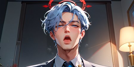 (zPDXLxxx), (zPDXL2), source_anime, rating_explicit, Expressiveh, neodark, D4rC0m, <lora:score9DoraForPony_v20:1>, <lora:Expressive_H:1>, <lora:SDXLFaeTastic2400:1>, <lora:darkstyle:1>, <lora:D4rC0mXLP:0.9>,detailed_background,indoors,1boy,solo,highres,blue archive,male focus,sensei \(blue archive the animation\),shirt,meme,necktie,collared shirt,monochrome,blue archive the animation,parody,sensei \(blue archive\),short hair,greyscale,open mouth,portrait,nah i&