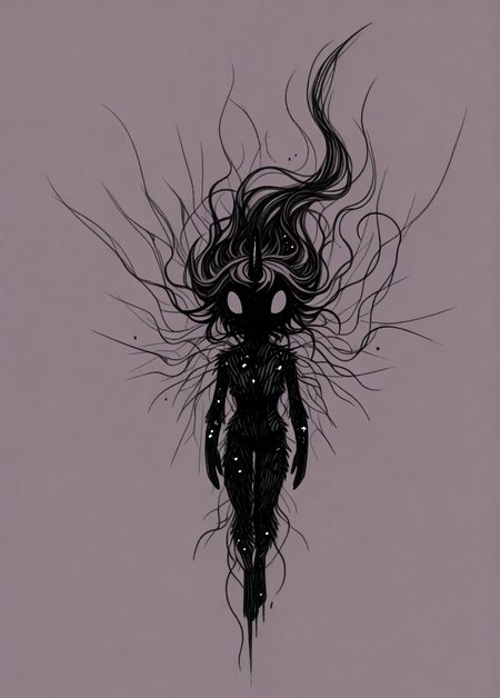 (fluffy:1.1), (Hatching:1.1), twilight_sparkle \(mlp\), colored skin, void cosmic body, nv-celestialskin