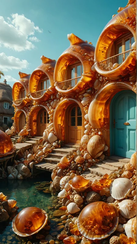 surreal, a village where houses are made of giant shells, inhabitants are merfolk, vibrant and dynamic, whimsical and aquatic ,<lora:ral-amber:1> ral-amber
<lora:add-detail-xl:1>,
<lora:MJ52:0.35>,
<lora:SDXLFaeTastic2400:0.325>,
(settings by AIDigitalmediaaggency:0.0001),
OverallDetailXL
