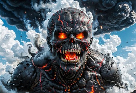 According to the rules, in such cases, it was supposed to become a black impenetrable cloud, fill the entire space with itself, catch up with  red DEVIL SPAWN horror and look at him with an ominous luminous look from nowhere and from everywhere, which Bomchi immediately did.  Feeling of fear, feeling of horror,rich colors, ultra clear image, more realistic, high resolution photos, 8K HD wallpapershigh quality, intricate details,  ultra detailed, ,depth of field, 8k resolution trending on Artstation Unreal Engine 5, Epic,detailed background, <lora:xl_more_art-full_v1:1.2>  <lora:JuggerCineXL2:0.8> , Cinematic,  <lora:EnvyActionShotXL01:0.8> action shot