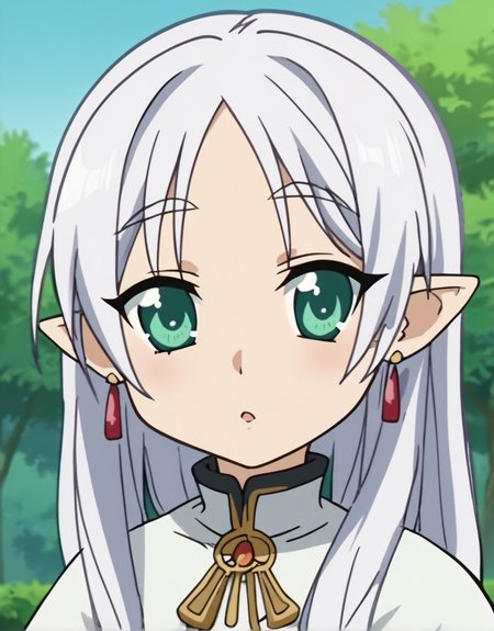 score_9, score_8_up, score_7_up, score_6_up, score_5_up, score_4_up, BREAK source_anime, ((anime screencap)),      <lora:sfrieren_ponyxl_1:0.4> sfrieren, outdoors, looking at viewer <lora:Luckystarst-10:1>