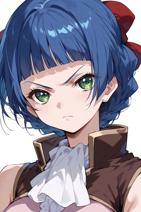 score_9, score_8_up, score_7_up, score_6_up,
  <lora:Mamiina:1> mamiina, 1girl, blue hair, serious, close-up