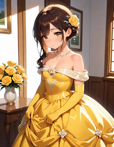 belle's yellow gown dress