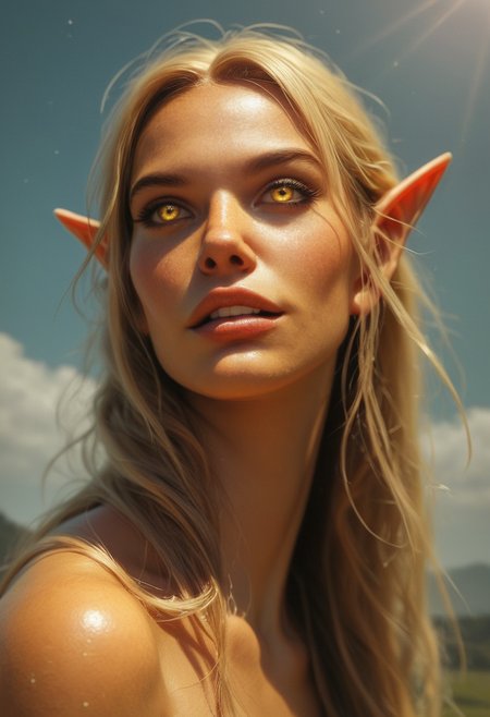 score_9, score_8_up, score_8_up, layering, ultra detailed, (ultra wide angle shot:0.65), shallow depth of field, smooth skin texture, alluring curves, tasteful sensuality, softcore, 1girl, a gorgeous high elf mage, altmer, (alien yellow skin), (alien golden skin), long blonde hair, magical elf very large yellow eyes, supermodel look with pronounced sharp cheekbones and narrow sharp long chin, smiling, tall, slender, yellow glow, fog, hazy, bright, <lora:RELSM_v1:0.55>, <lora:3th3r34lXLP:0.4> 3th3r34l, ethereal, photo, painting, light rays, in cloud, <lora:1dkXLP:0.30> 1dk,  <lora:d3t41l3dXLP:0.30> d3t41l3d, <lora:EdobESO_XL_v1.0:0.95>, high elf, skyrim altmer, <lora:fantasy_world_pony:0.7>