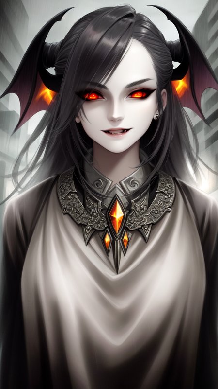 vampire, on a city street, london, street lamp, ominous, creepy, horror, horns, membranous wings,
chromatic aberration, depth of field, soft lighting, masterpiece, best quality, intricate, tone mapped, highly detailed, artstation, concept art, smooth, sharp focus, dramatic lighting, highly detailed artwork, cinematic, hyper realistic painting, trending on Artstation, 8K, incredible shadows, realistic, (highly detailed background:1.0), lightning strike, lightning, storm, raining, cloudy sky, flames, backlighting, mist, fog,
glowing red eyes, detailed eyes, distinct pupils, ominous aura Halo, blood, bleeding, silver chains, fangs, smile, snarl, wild hair,
vmpr