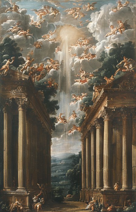 masterpiece,best quality,<lora:tbh206-sdxl:0.9>,illustration,style of Francesco Albani animals