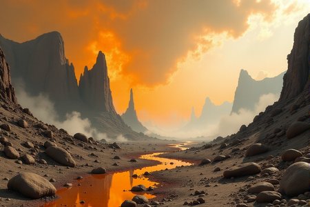 A post-apocalyptic wasteland rendered in Chrono-Impressionist Temporal Flux, where multiple time periods blend and shift. Use toxic orange and nuclear grey to represent different eras, creating a dynamic, time-bending compositionâââ