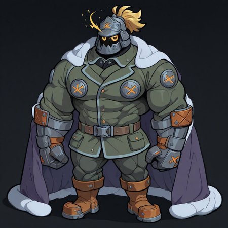 masterpiece, best quality, newest, absurdres, highres, blanket, (chibi), under covers, <lora:CozyBlanket_illusXL_Incrs_v1:1>, pajamas,  abstract,dark theme,ggstpot, muscular male,helmet, green jacket, pants, boots, gauntlets, belt, ponytail, yellow eyes,,glowing eyes,eye trail