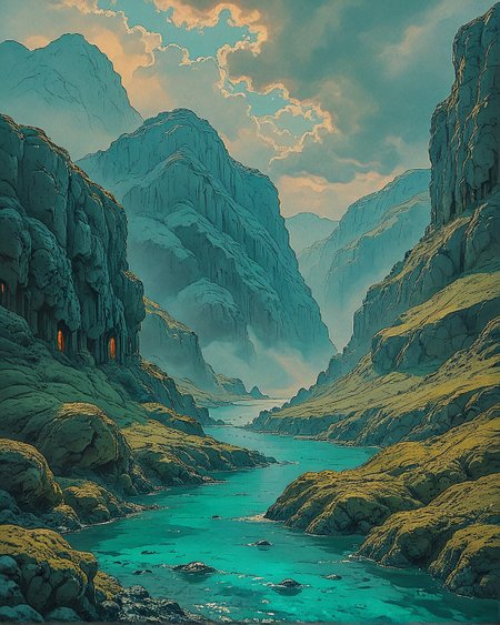 Surreal Landscape, Creator Landscape,
Joaquin Sorolla (Mediterranean light), Limestone cliffs overlooking turquoise bay, water vole burrow entrance, iron ore mining headframe,capercaillie lekking.
<lora:ClassipeintXL2.1:0.251> oil painting,
<lora:extremely_detailed:0.804> extremely detailed,
<lora:add-detail-xl:0.657>,
<lora:dreamshaperXL10_lora:0.207>,
<lora:Flux-XL_Scenery: 0.308> flux-scenery,
detailxl,
advntr, 
<lora:tbh112-sdxl:0.7> style of Gregory Fromenteau,