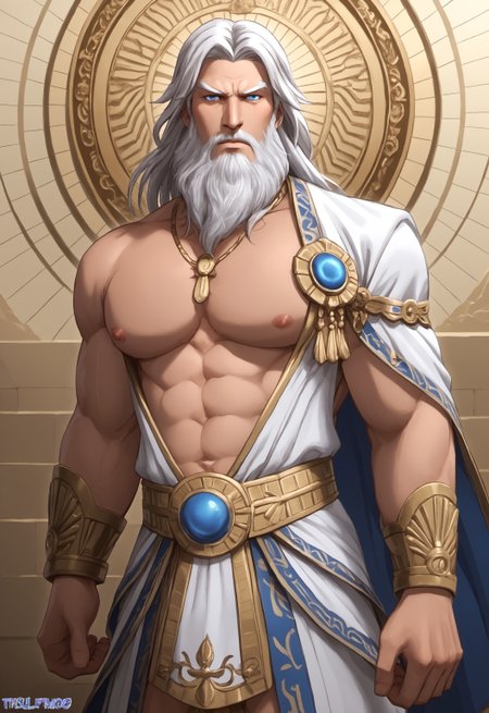safe_pos, safe_pos, safe_pos, score_9, score_8_up, rating_nsfw, ultra hd, absurdres, best quality, masterpiece, masculine, solo, 1male, male focus, best anatomy, best eyes, best hands, sexiest man alive, erotic, gay porn, hand with five fingers, mature male,

Phausto, made by Phausto, SmiteZeus, SmiteZeusBeard, white robes, revealing clothing, open clothing, beard, white hair, pubic hair, facial hair, greek temple, looking at viewer, dutch angle, Expressiveh, detailed background, best lighting