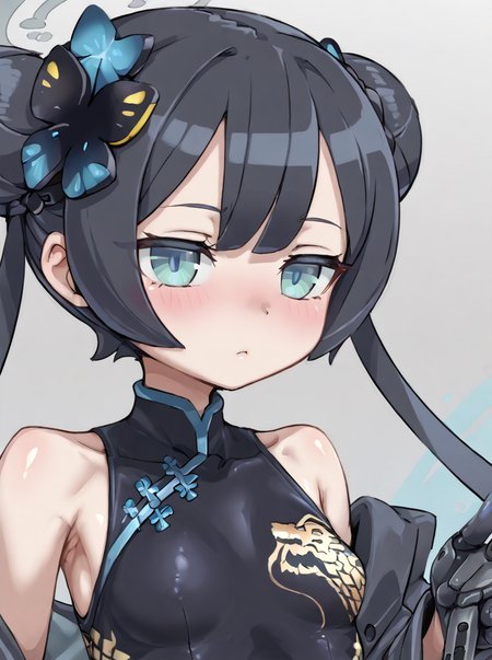 detailed background, shiny skin,  rating safe, 
<lora:pochincoff.pony:1.1>,
pochincoff, 
<lora:kisaki.pony:1>,
kisaki, upper body, mecha,
