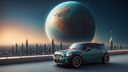 Hyperrealistic art (space-car flying through a  futuristic cityscape with towering skyscrapers, car in the shape of a earth sportscars in a chameleon space and stars paintwork made of polished carbon that changes colors with the light:3.0), that changes colors with the light, passing by at light speed:2.0) (The camera is positioned from the front:1.3), capturing the neon flash and motion trail of the car, (In the background, a futuristic cityscape with towering skyscrapers and neon lights is visible on the horizon, blending seamlessly with a starry sky filled with cosmic art and glowing stars:2.0), The scene is enhanced by motion blur, epic visual effects, interstellar flow, and detailed scifi elements, The dark, vibrant colors of the car contrast with the expansive night sky, illuminated by star blasts and lens flares, The full moon night is stormy, with lightning adding dramatic lighting to the scene, (The overall composition is ultra detailed with a shallow depth of field and a rich, detailed background, rendered in dark noir style with HDR, RAW quality, ray tracing reflections, sharp focus, and ultra realism:2.0),
<lora:dreamcolor:0.3> <lora:style:0.3> <lora:EDG_-_Test_Lora:0.3> <lora:SDXLHighDetail_v5:1> <lora:LowRA:1> <lora:ste4mpunk:1>, (miniplanet:2.0) <lora:small-planet-04:0.8> small floating planet, . Extremely high-resolution details, photographic, realism pushed to extreme, fine texture, incredibly lifelike