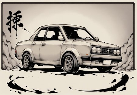 sumi-e, minimalist style, heavy ink, thick lines, smudged lines,

Chandra gasps in shock as a car crashes into the wall