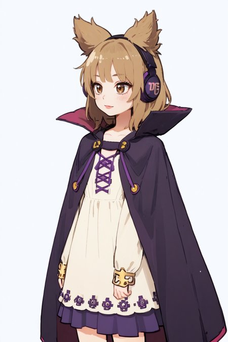 score_9, score_8_up, score_8, score_9, 1 girl,  source_anime, <lora:miko_pony_v2-10:1> toyosatomimi no miko, light brown hair, pointy hair, earmuffs, brown eyes, purple skirt, cape, white dress,  <lora:Eiken3kyuboy_Artist_Style_ponyXL-000018:0.8>
