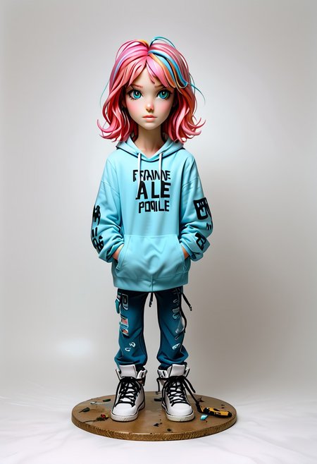 a surreal artwork which combines half life city 17 morph mix ponies in a strange and ridiculous combination of syles