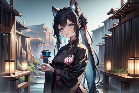 highly insanely detailed, masterpiece, top quality, best quality, highres, 4k, 8k, RAW photo, (very aesthetic, beautiful and aesthetic),  
(code_style,codestyle),traditional chinese text,japanese text, 
<lora:CodeStyle (half generic class)_564920:0.6>, 
(1girl:1.3), 1other, 
(canyon landscape) ,pastel blue background,âââ