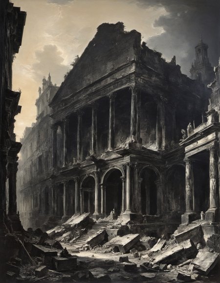 by Giovanni Battista Piranesi, artstyle-abstract expressionism, (terrifying but extremely beautiful:1.4), (masterpiece, best quality:1.4) , in the style of nicola samori,
<lora:epi_noiseoffset2:0.5> <lora:add-detail-xl:1> <lora:xl_more_art-full_v1:0.5>  <lora:NicolaSamori:0.7>