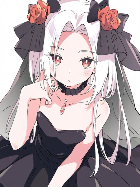 1girl,looking at viewer,solo,veneto(wedding),simple background,white background,(mini hat:0.7),,black dress,<lora:veneto-000016:1>, masterpiece, best quality, very aesthetic, absurdres,newest, incredibly absurdres,, ,(Ixy:0.6)),(hiten \(hitenkei\):0.7),