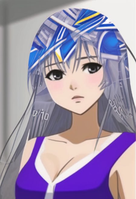 <lora:LCM_LoRA_Weights_SD15:1>
 <lora:doritos:1> doritoshair
1girl, cleavage
grey hair