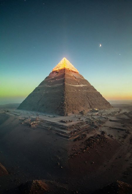 pastel neon niji colors, terraforming Pyramid Like drdnght machine hovering above planet earth 20000 bc., By YMji Shinkawa,
.atmospheric haze, Film grain, cinematic film still, highly detailed, high budget, cinemascope, moody, epic, OverallDetail, gorgeous, 2000s vintage RAW photo, photorealistic, candid camera, color graded cinematic, eye catchlights, atmospheric lighting, skin pores, imperfections, natural, shallow dof,