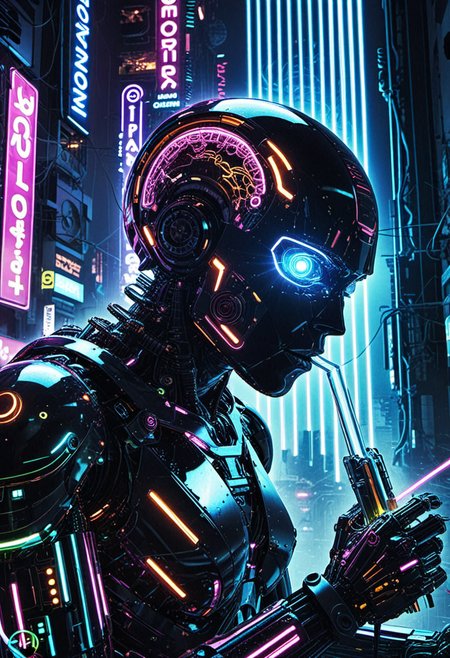 , Futuristic cyberpunk scene of a robot harvesting human memories stored in glowing straws, each straw a different color representing various emotions, set in a neon-lit urban dystopia, highly detailed mechanical parts and holographic interfaces, inspired by Blade Runner's aesthetic and H.R. Giger's biomechanical art, ultra-high contrast, lens flares and light streaks, subtle film grain effect, commentary on data privacy and human consciousness, emotional keywords: unsettling, awe-inspiring, thought-provoking