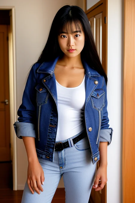 Retro 80s-90s AV Idol Japanese Softcore Adult Photo Style 【JP 雑誌 / 写真集】(Anime IL Ver.)