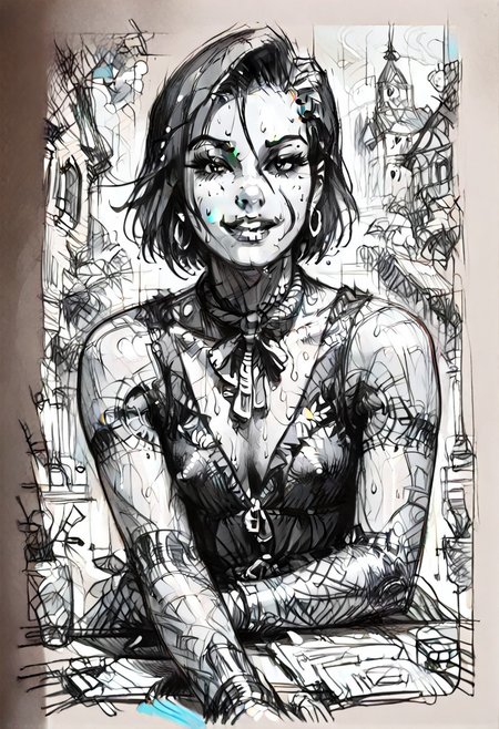 core_9_up , score_8_up , score_9 , score_8 ,  , 2d, 2D , ,  , background = Kamehouse, Expressiveh, (( monochrome, sketch, raw sketch lineart )),
Smile , 
, realistic, photorealistic , sweat , 
android 18, , , , , core_9_up , score_8_up , score_9 , score_8 , , 2d, 2D , , ,, , , , ,masterpiece , intricate details ,, realistic, photorealistic, shiny clothes, , ,