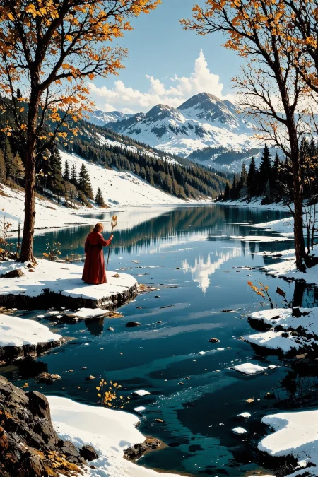 (frozen lakeside) beautiful surreal nature landscape, woman, intricate, very detailed, multilayer paint style, colorful, <lora:Hand v2:1> <lora:Anti-Blur:1> <lora:Insane Detail Slider:0.5>   <lora:Flux.1_Turbo_Detailer:0.6> <lora:flux-photo-transparent_Alpha_1.0:0.8> <lora:flux.1_lora_flyway_Epic-detail_v2:1> <lora:Painterly01b_CE_FLUX_AIT:0.8> pntrlyCE_style, <lora:VividlySurreal:0.8> <lora:PsykeV1:0.6>