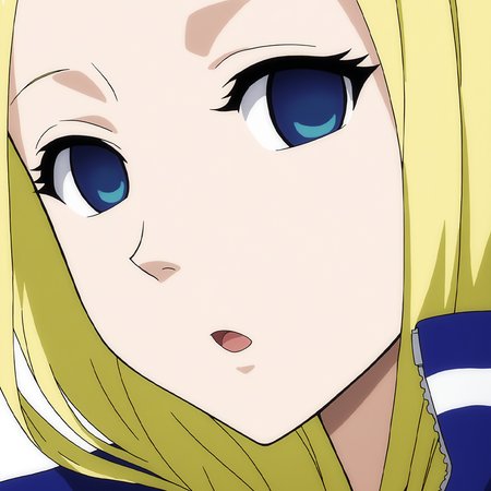 sharp focus, pixiv masterpiece, score_9, score_8_up,  source_anime, score_7_up, best quality, high res, absurd res, BREAK
<lora:Nino_arakawa_under_the_bridge_illu_v38:1>,nino_arakawa_il, (1girl, solo:1.5), blonde_hair, blue_eyes, blue_white_tracksuit,  portrait