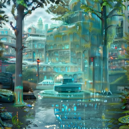 a detailed city street made out of slime, building, street line with trees made out of slime, slime trees, buildings made out of slime, ground vehicle, vehicles made out of slime, detailed scenery made out of slime, real world location, city street, city street made of slime,
everything made of slime, No simple background, ((slime tree)), detailed leaves, detailed bark texture, 
overcast sky, natural light, no bright spots, 
((translucent slime)), ((transparent slime)), made of water, (bioluminescent slime), sl1m3, slime, slime-morph, ais-blmn, saturated colors, no creatures, no humans, no monsters, no pokemon, scenery only, scenery, ral-lava, watce