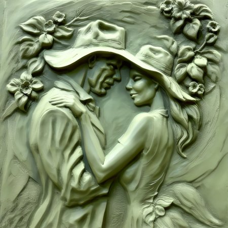 instonx lovers in garden <lora:instonx:1>