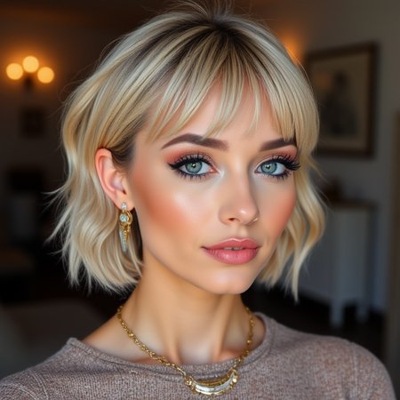 Glam and short hairstyles