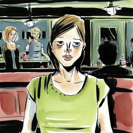 drawix12 girl in night club <lora:drawix12:0.7>
