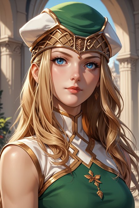score_9, score_8_up, score_7_up,
<lora:VPFreya:0.8>
VPFreya, 1girl, long hair, blonde hair, blue eyes, hat, looking at viewer, portrait