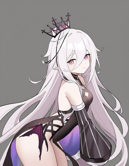 1girl,solo,simple background,<lora:tiyahuanshu-000014:1>,tiyahuanshu,mini crown,, masterpiece, best quality, very aesthetic, absurdres,newest, incredibly absurdres,