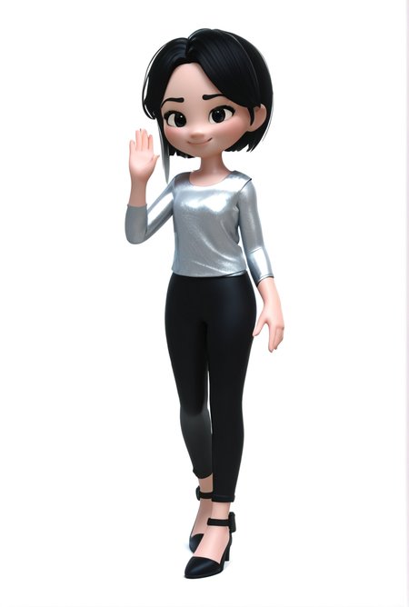 3D old taiwanese cartoon style